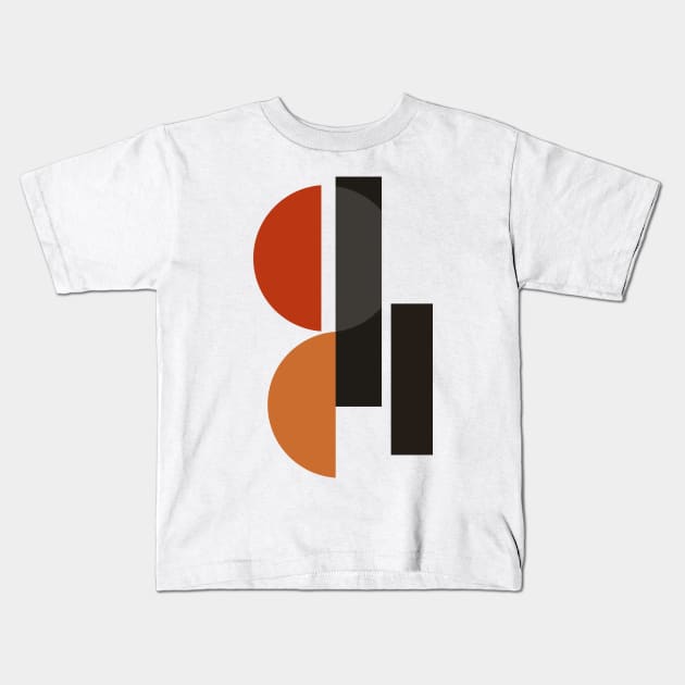 Form Shape Kids T-Shirt by cwtu26